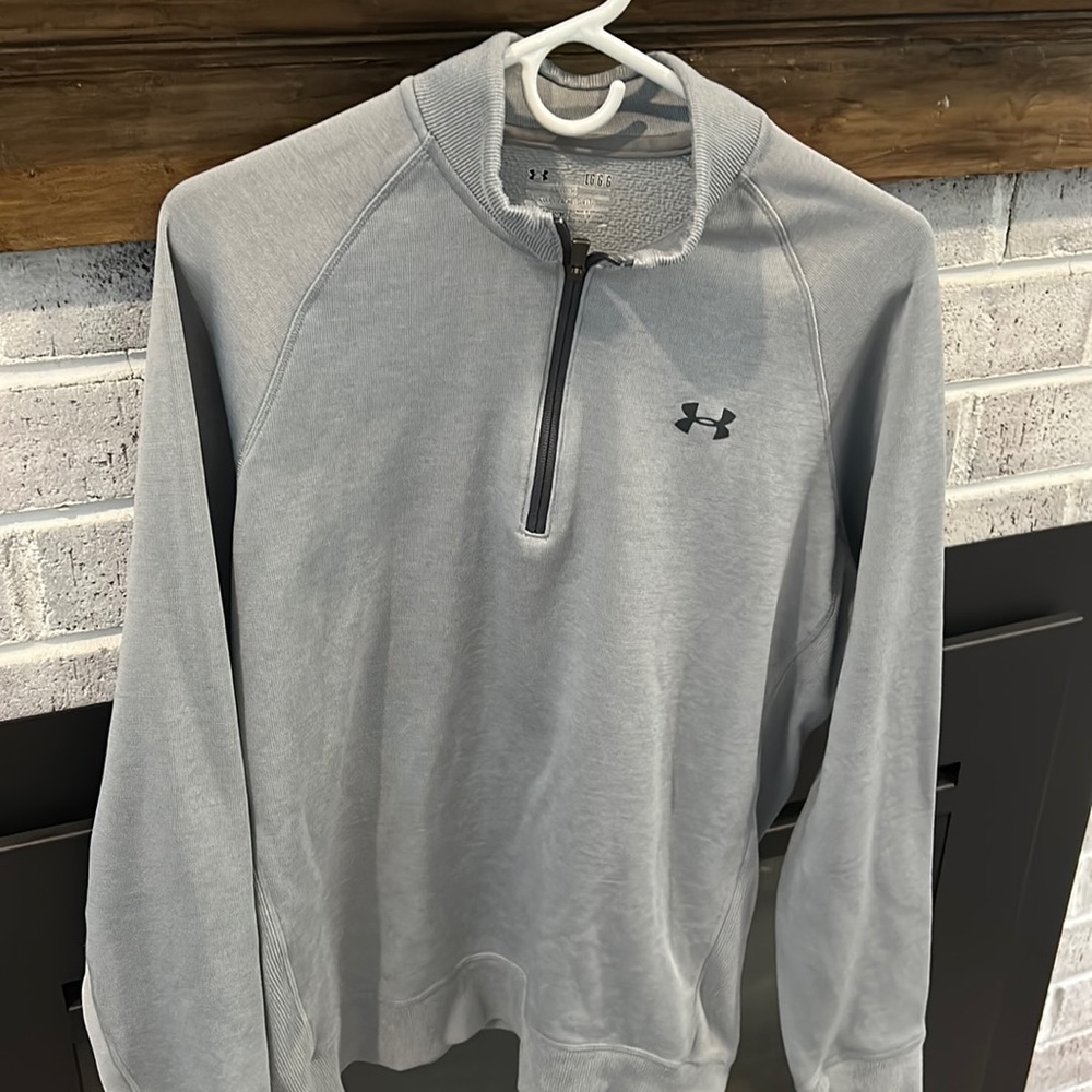 Under Armour Light Gray 1/4 Zip Shirt Jacket